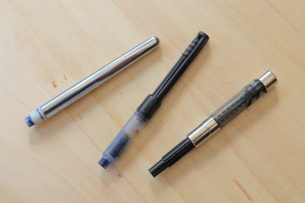istock Empty Nibs of Vintage Pens on Table 835184084