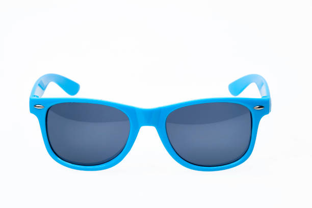 istock Studio shot on white background: blue sunglasses 835207354