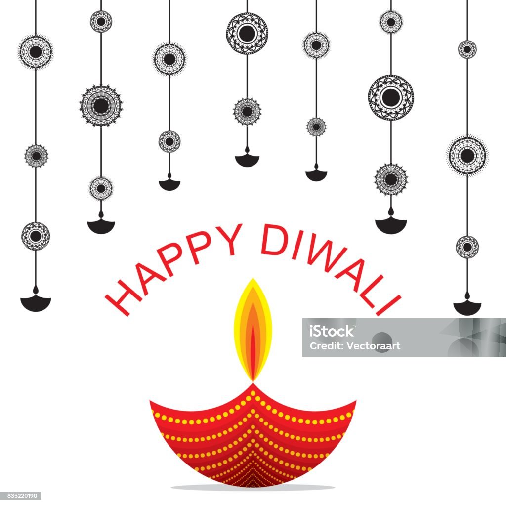 Happy Diwali Greeting Design Stock Illustration - Download Image ...