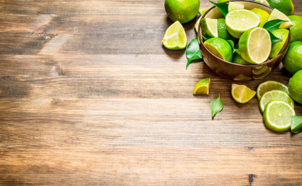 istock Ripe limes in a bowl. 835230988