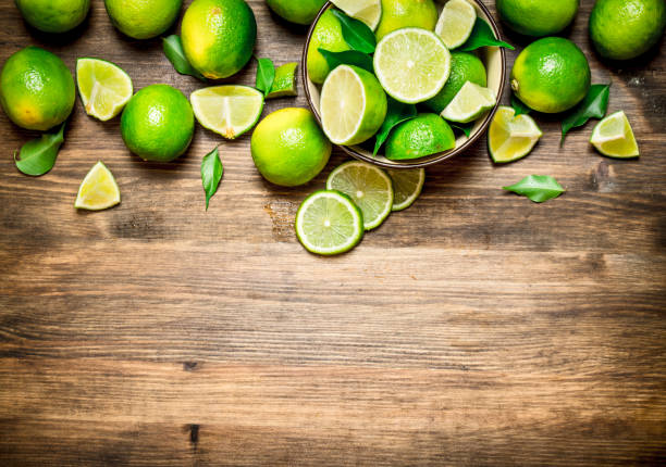 istock Ripe limes in a bowl. 835231196