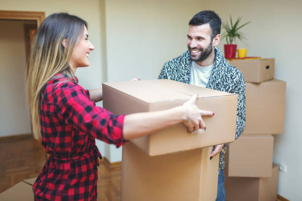 istock Couple moving into a new home 835232206