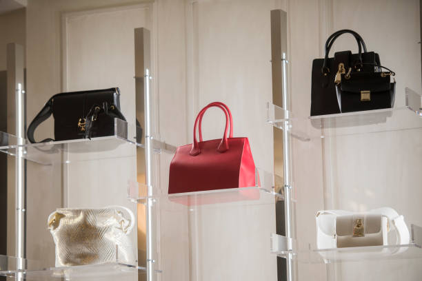 istock Luxury purses in a fashion store in Madrid 835246732