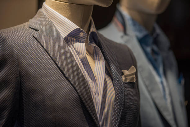istock Men elegant suits in a store in Madrid 835255566