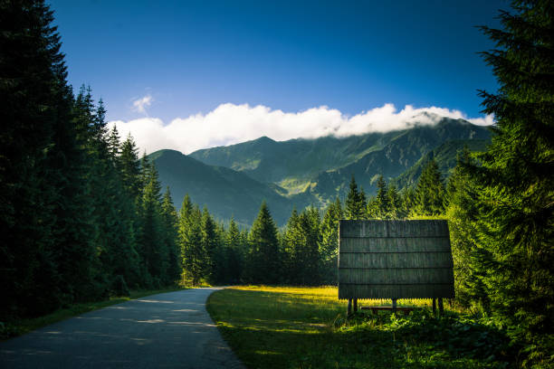 A beautiful Tatry mountain landscape in a sunny day