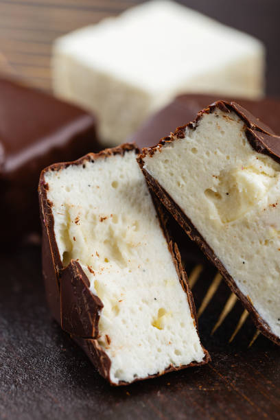 istock Homemade souffle candy in chocolate 835284626
