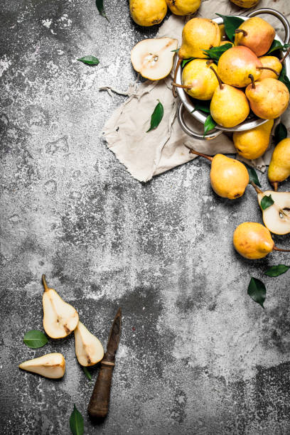istock Ripe pears in a bowl. 835285888