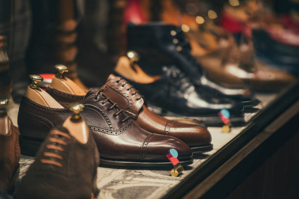 istock Men shoes in a store in  Madrid 835295810