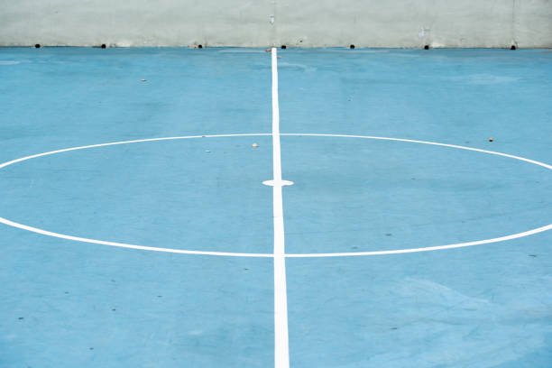 istock Basketball Field Center  in blue 835302016