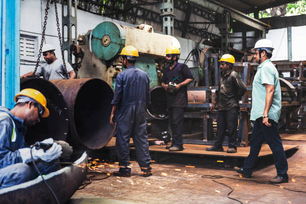 istock Regular day at the Indian Steel mill 835332914