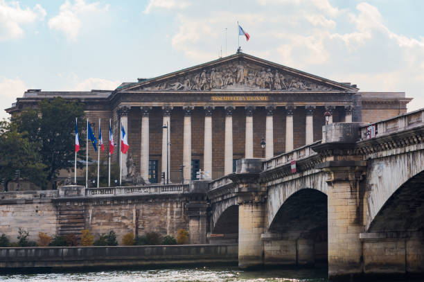istock French national assembly and Concorde bridge in Paris 835333028
