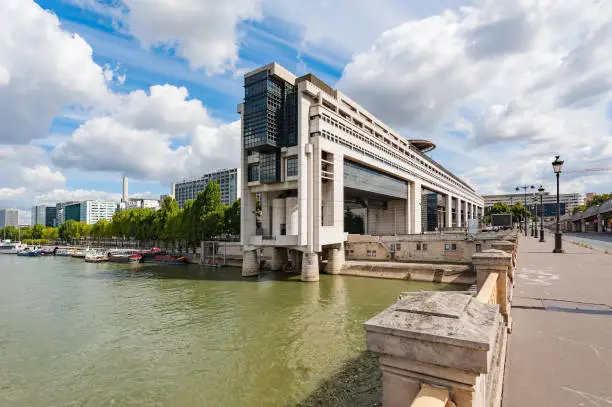 Photo of Bercy ministry of finance in Paris on a sunny day