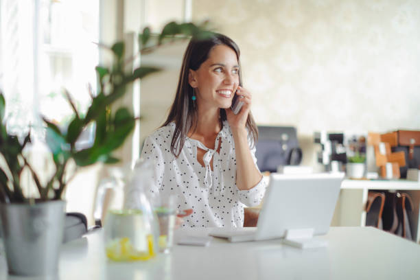 istock Young woman working in her offfice 835349108
