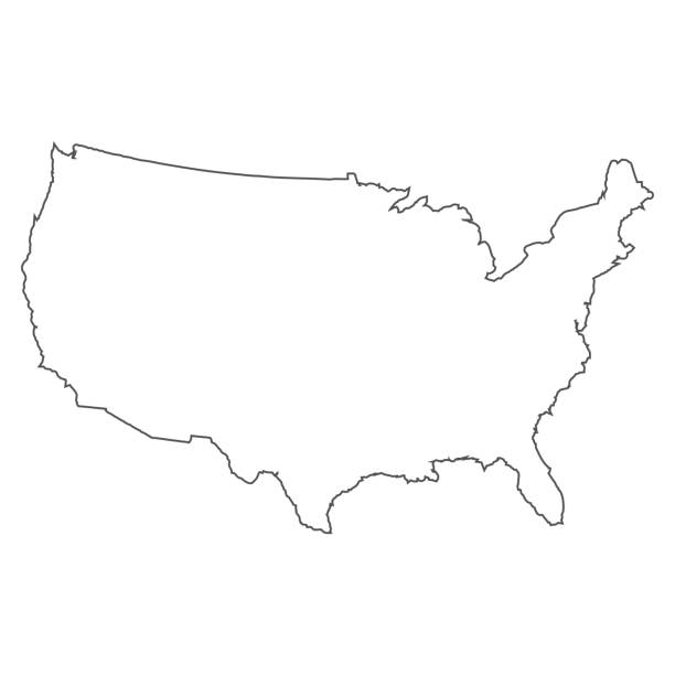 Usa map Usa map territorial stock illustrations