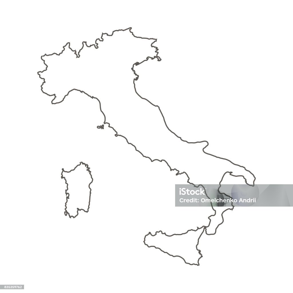 Italy map Italy stock vector