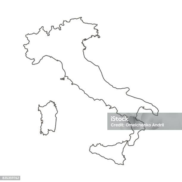 Italy Map Stock Illustration - Download Image Now - Italy, Map, Abstract