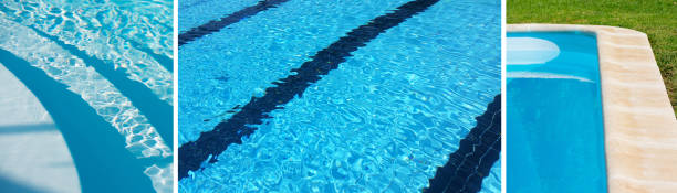 istock Banner with some swimming pools for background 835375930