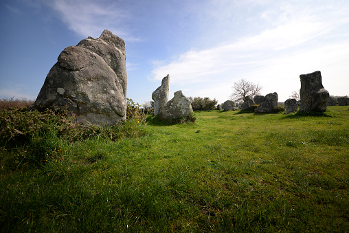 menhir rocks alignments cairns Brittany Erdeven