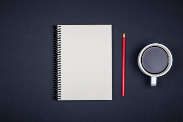 istock Blank writing pad for ideas and inspiration on colored background 835388720