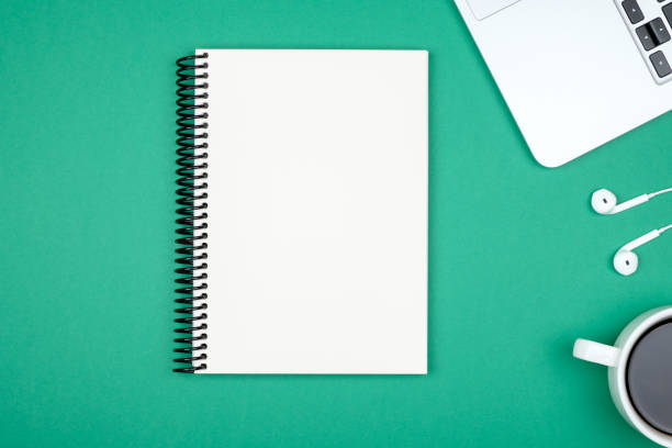 istock Blank writing pad for ideas and inspiration on colored background 835389938