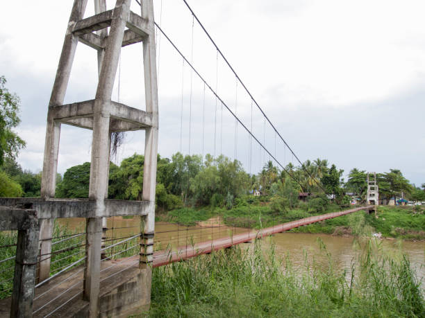 istock Suspension Bridge in Thailand 835393272