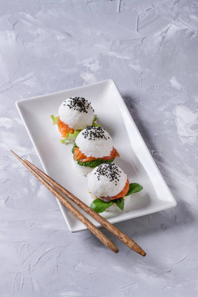 istock Rice sushi burgers 835393632