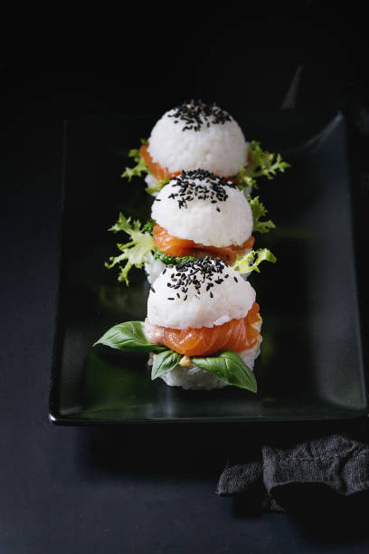 istock Rice sushi burgers 835393712