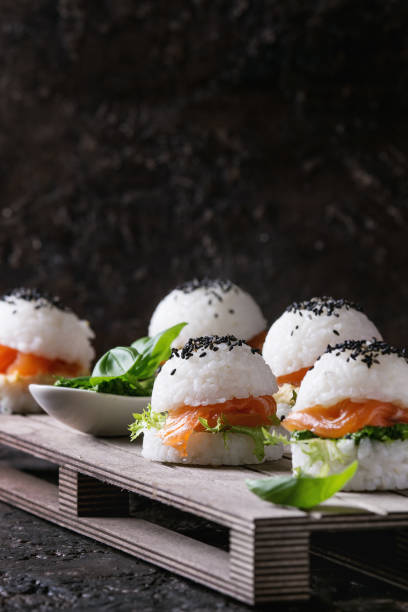 istock Rice sushi burgers 835393954