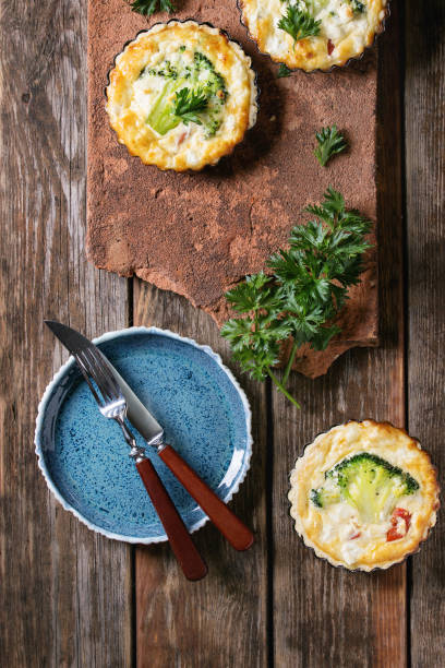 istock Baked quiche pie with greens 835394482