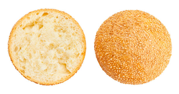 샌드위치 bun - hamburger bun bread isolated 뉴스 사진 이미지