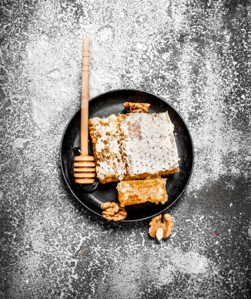 istock Fresh honeycomb of walnuts. 835407684