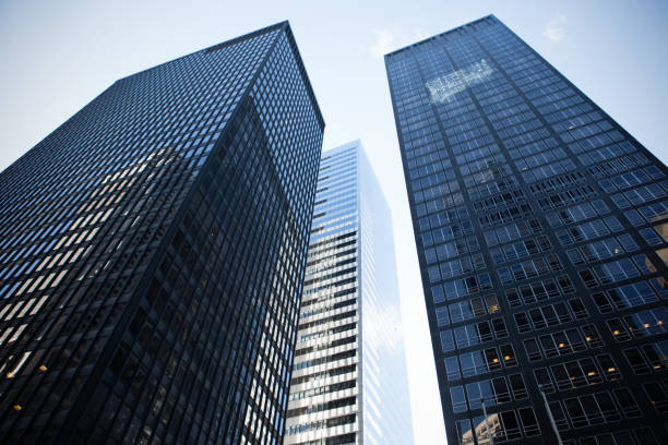 istock Low angle view of skyscrapers 835421824