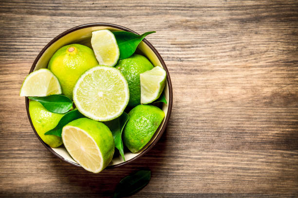 istock Ripe limes in a bowl. 835422842