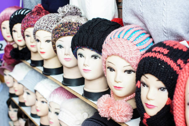 istock winter hats on mannequin heads 835430880