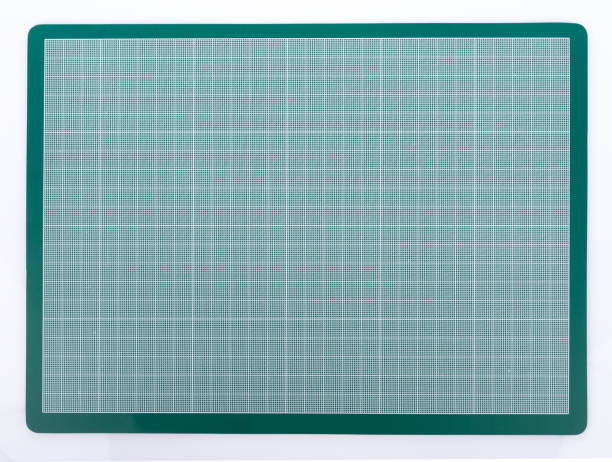istock Green Cutting mat isolated on white background 835443908
