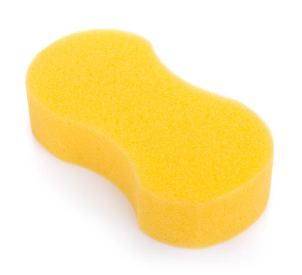 istock Micro sponge for cleaning and washing car isolated on white background 835452992