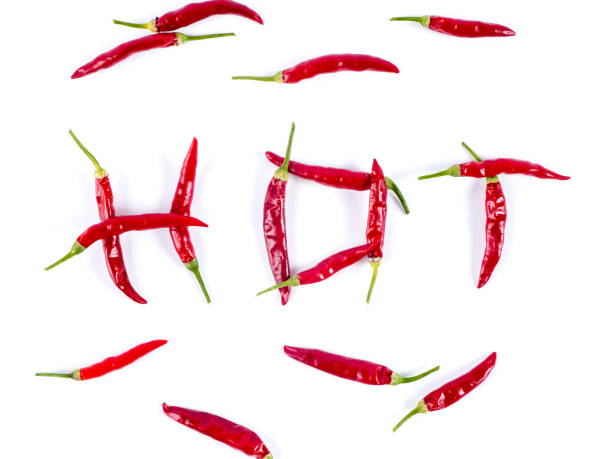 istock The word HOT is writan with extra small chili peppers 835460112