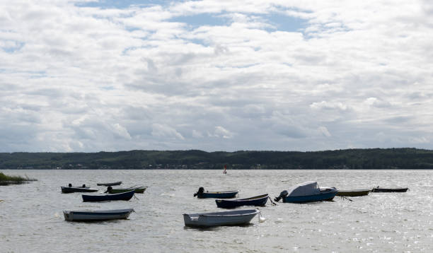 istock boat at the lake background for graphic designers 835474944