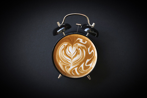 Hot Coffee Retro Alarm Clock