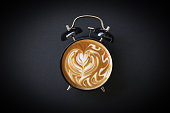 istock Hot Coffee Retro Alarm Clock 835486368