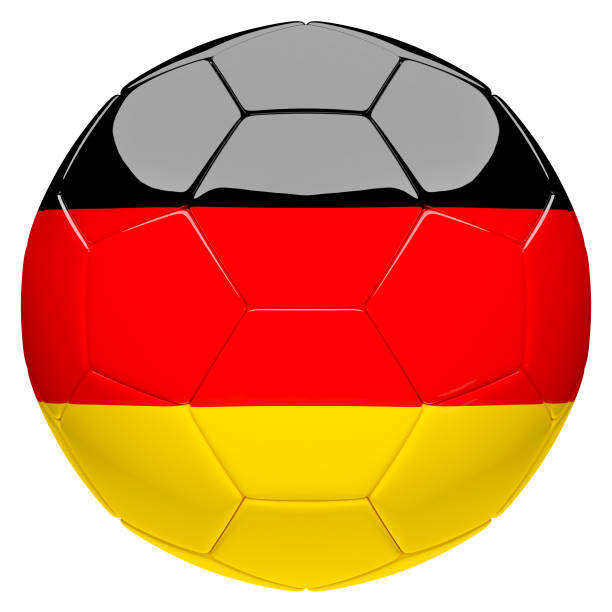 istock Soccer football with Germany flag 3d rendering 835502454