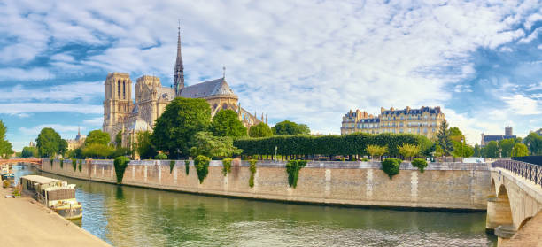 istock Notre Dame Cathedral in Paris on a bright day in Spring 835513490