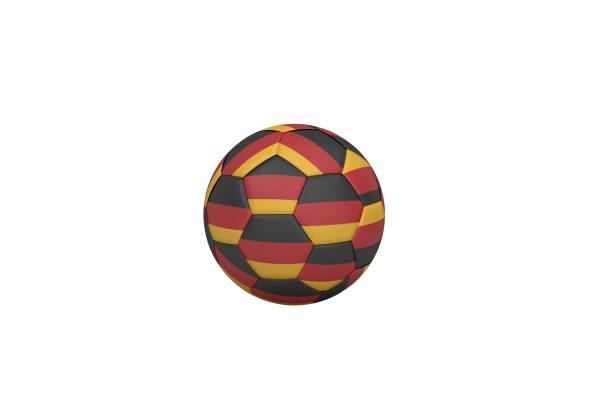 istock Football in german colours 835519314
