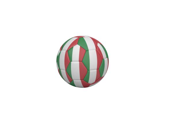 istock Football in italy colours 835524974