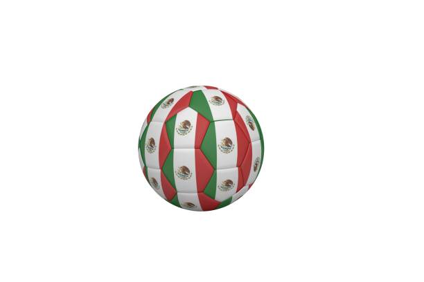 istock Football in mexico colours 835525090