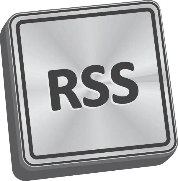 Vector illustration of RSS Button