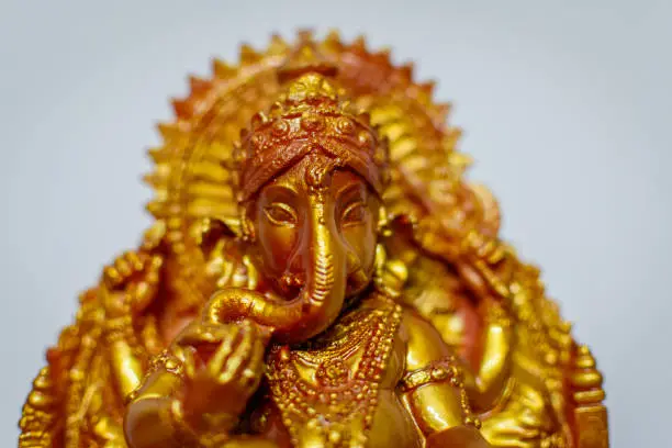 Indian God Ganesha  in selective focus