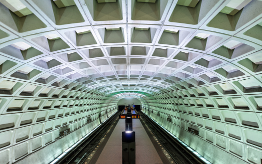 Capitol South metro station in Washington DC, United States