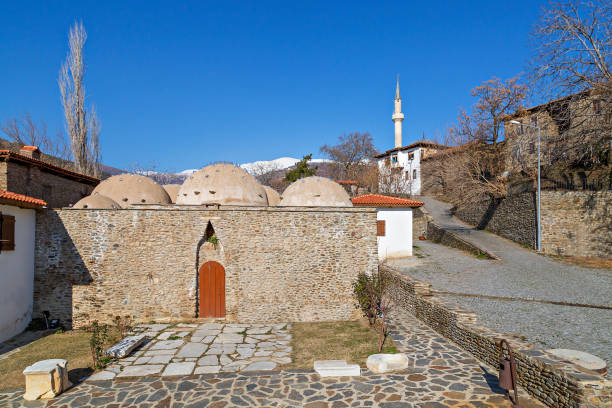 istock Turkish bath with domes in Birgi, Turkey. 835581038