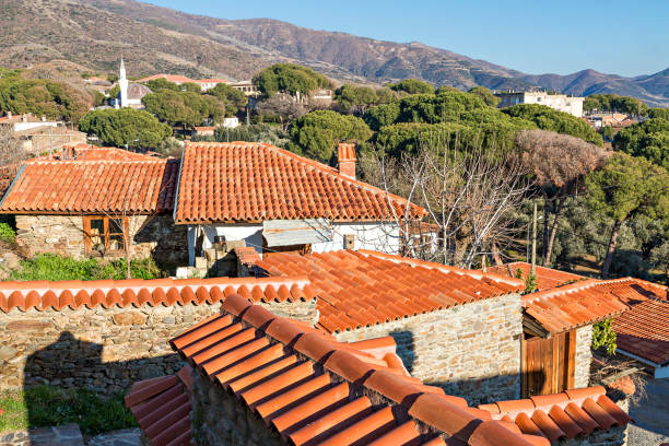 Houses in the village of Birgi, in the province of Izmir, Turkey.